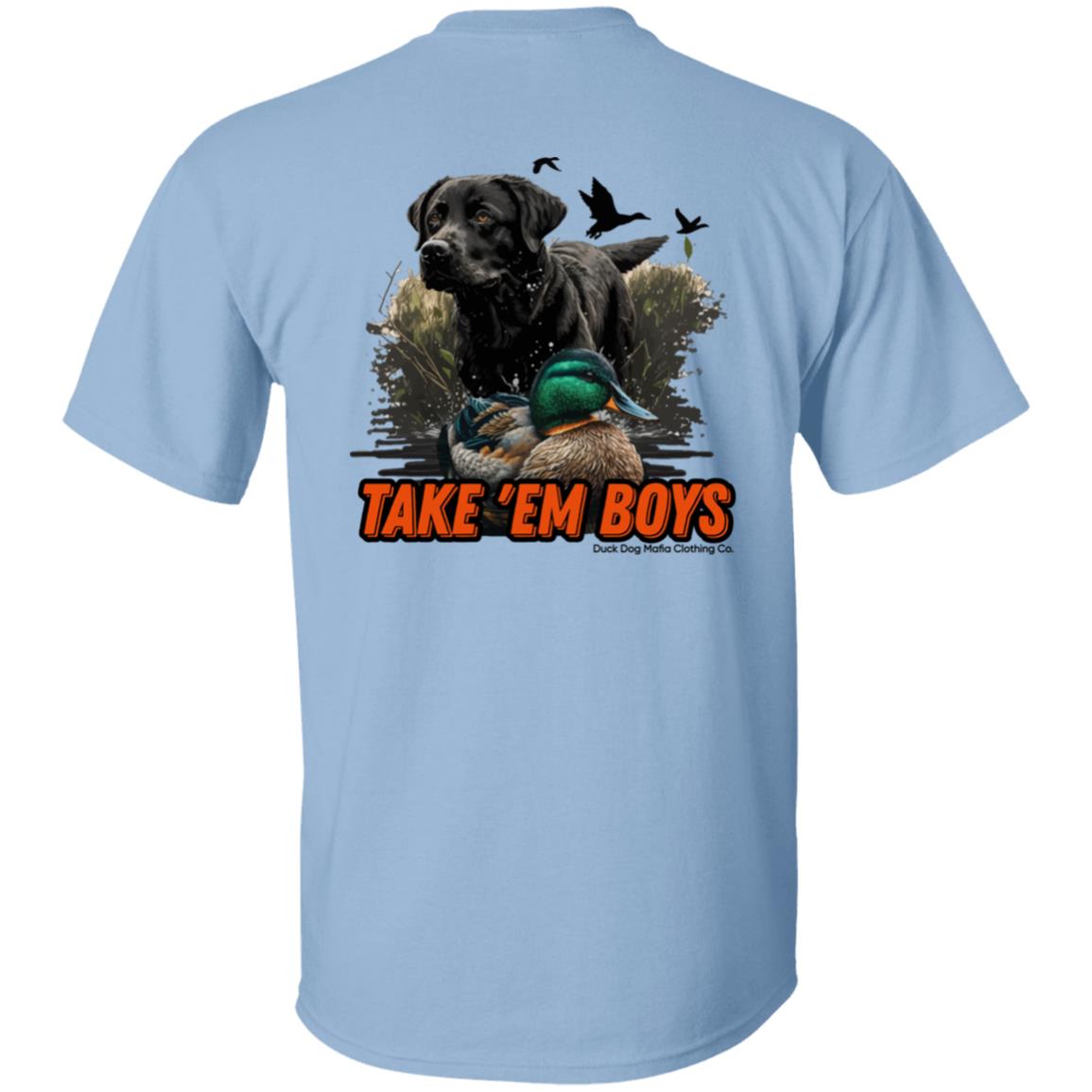 Black Lab & Decoy TAKE 'EM BOYS Full DDMCC Shield Logo