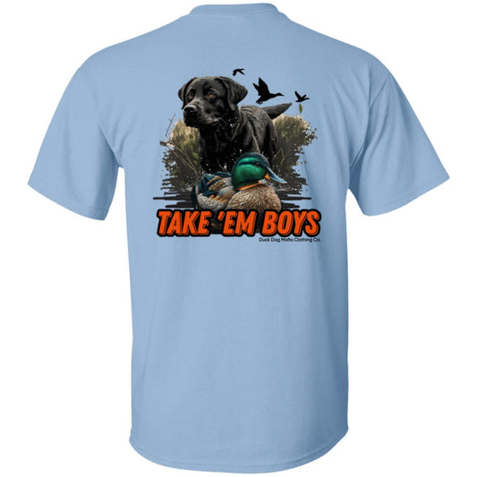 Black Lab & Decoy TAKE 'EM BOYS Full DDMCC Shield Logo
