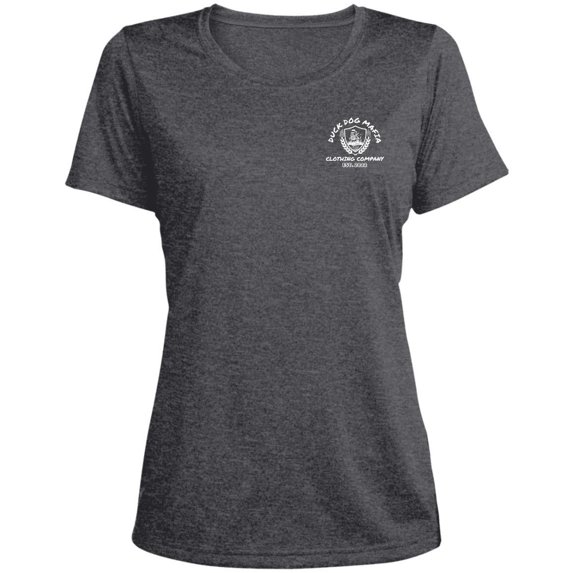 DDM WORKING lAB  LST360 Ladies' Heather Scoop Neck Performance Tee