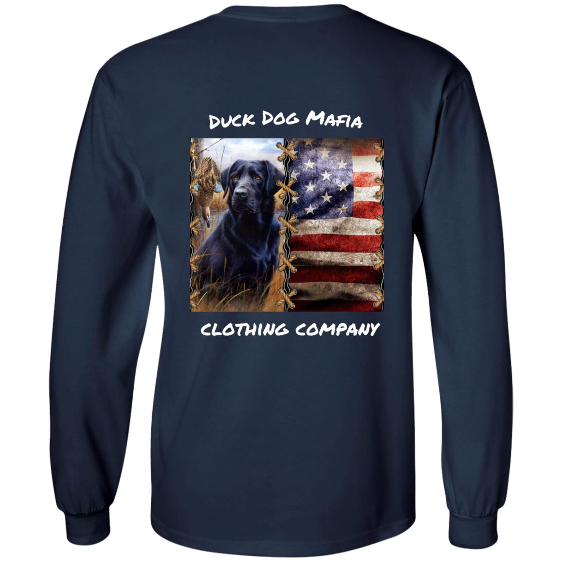 BLACK LAB / AMERICAN FLAG WHITE LETTING