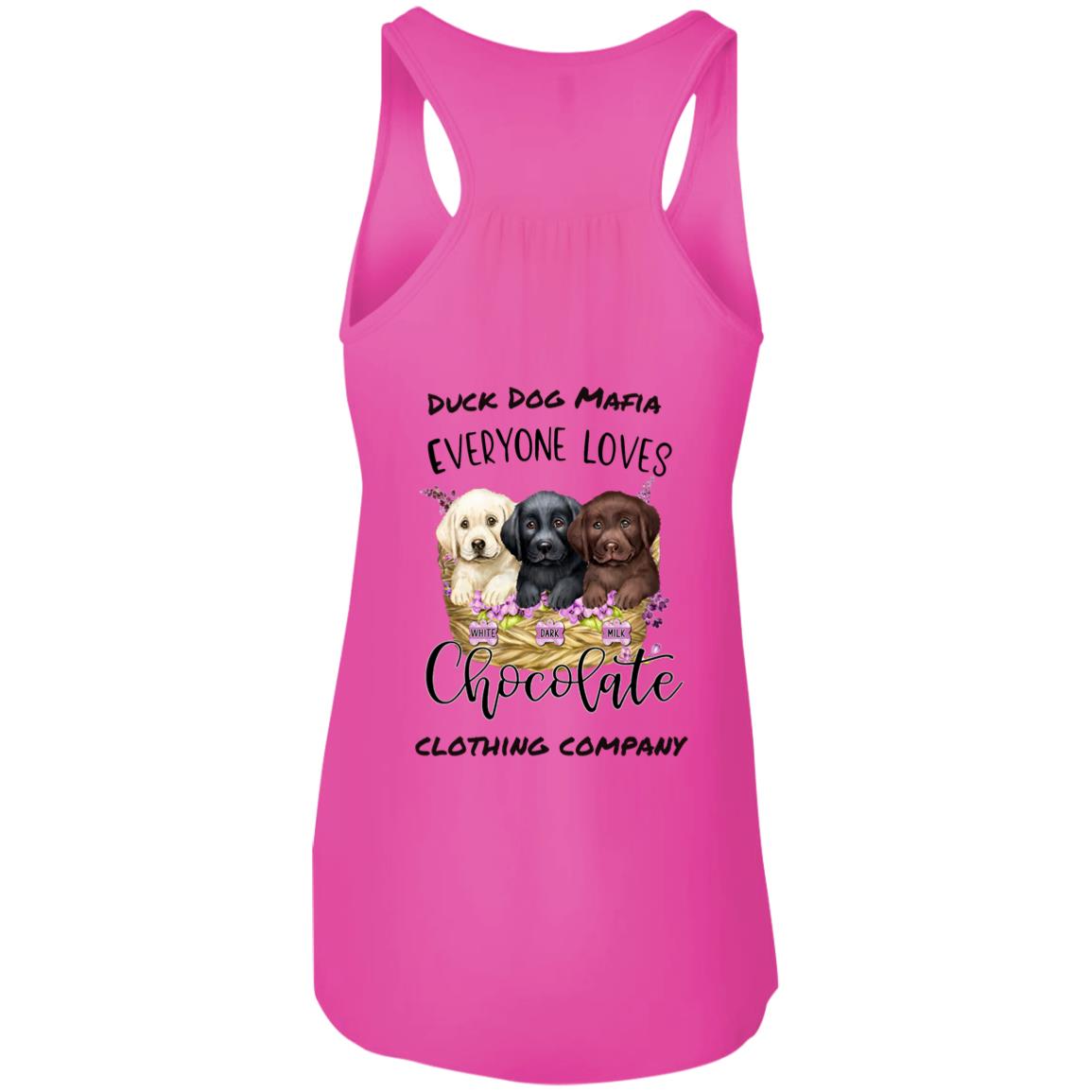 DDM EVERYONE LOVES CHOCOLATE Flowy Racerback Tank Top