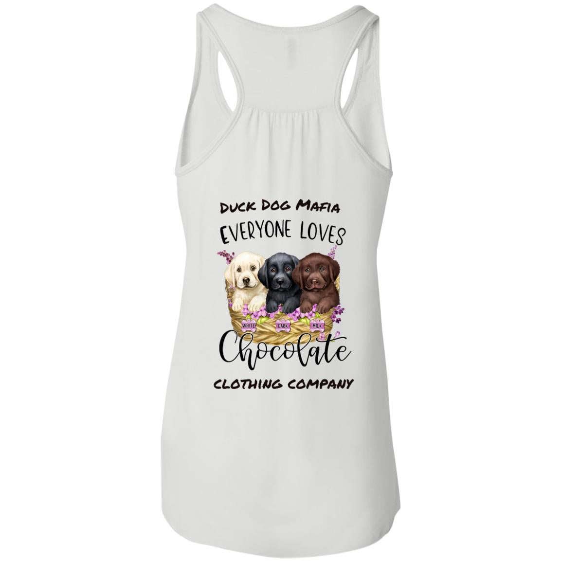 DDM EVERYONE LOVES CHOCOLATE Flowy Racerback Tank Top