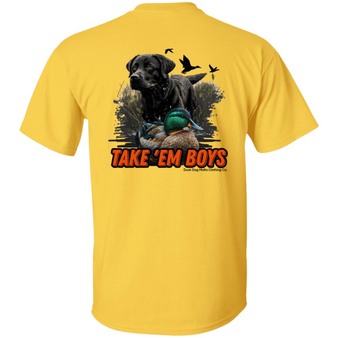 Black Lab & Decoy TAKE 'EM BOYS Full DDMCC Shield Logo