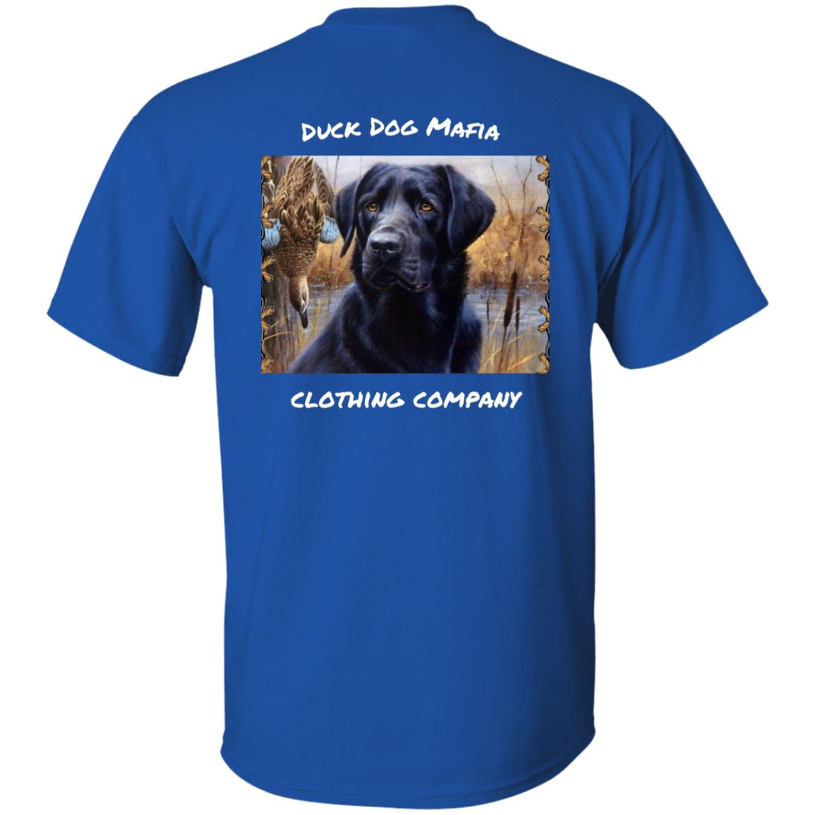 BLACK LAB  FLAG WHITE LETTING