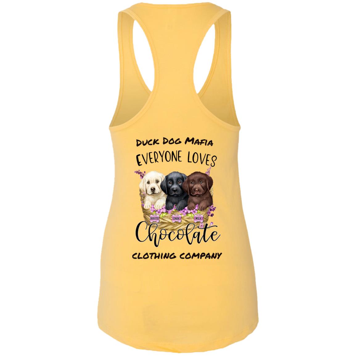 DDM EVERYONE LOVES CHOCOLATE  Ladies Ideal Racerback Tank