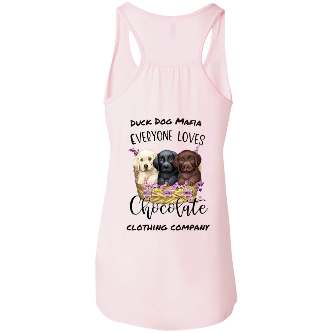 DDM EVERYONE LOVES CHOCOLATE Flowy Racerback Tank Top