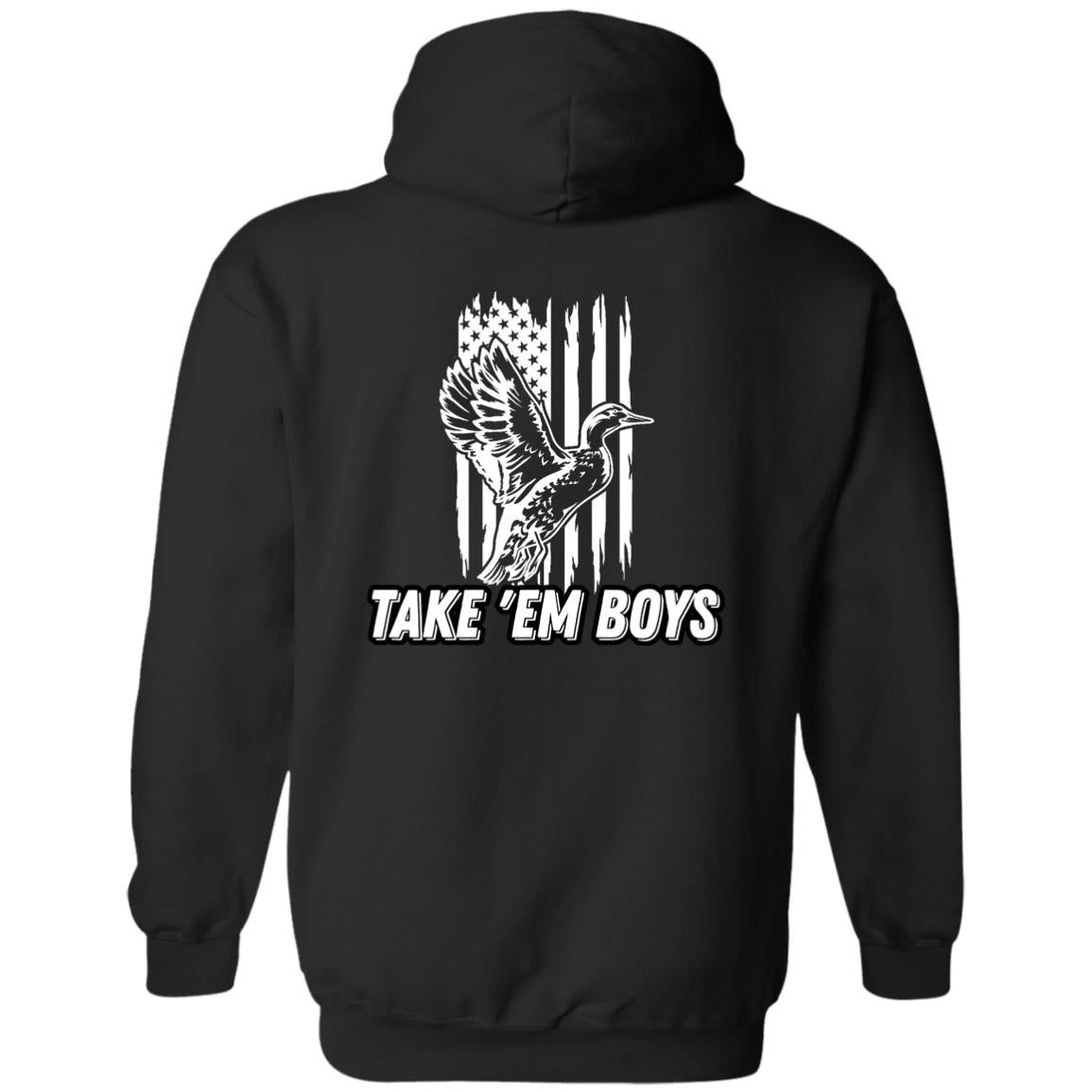 American Flag TAKE 'EM BOYS White Letting DDMCC Logo Left Chest