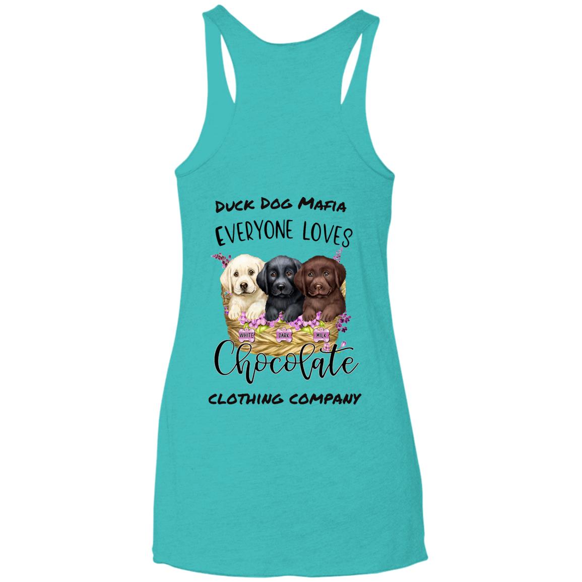 DDM EVERYONE LOVES CHOCOLATE Triblend Racerback Tank Top