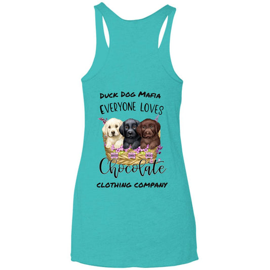 DDM EVERYONE LOVES CHOCOLATE Triblend Racerback Tank Top