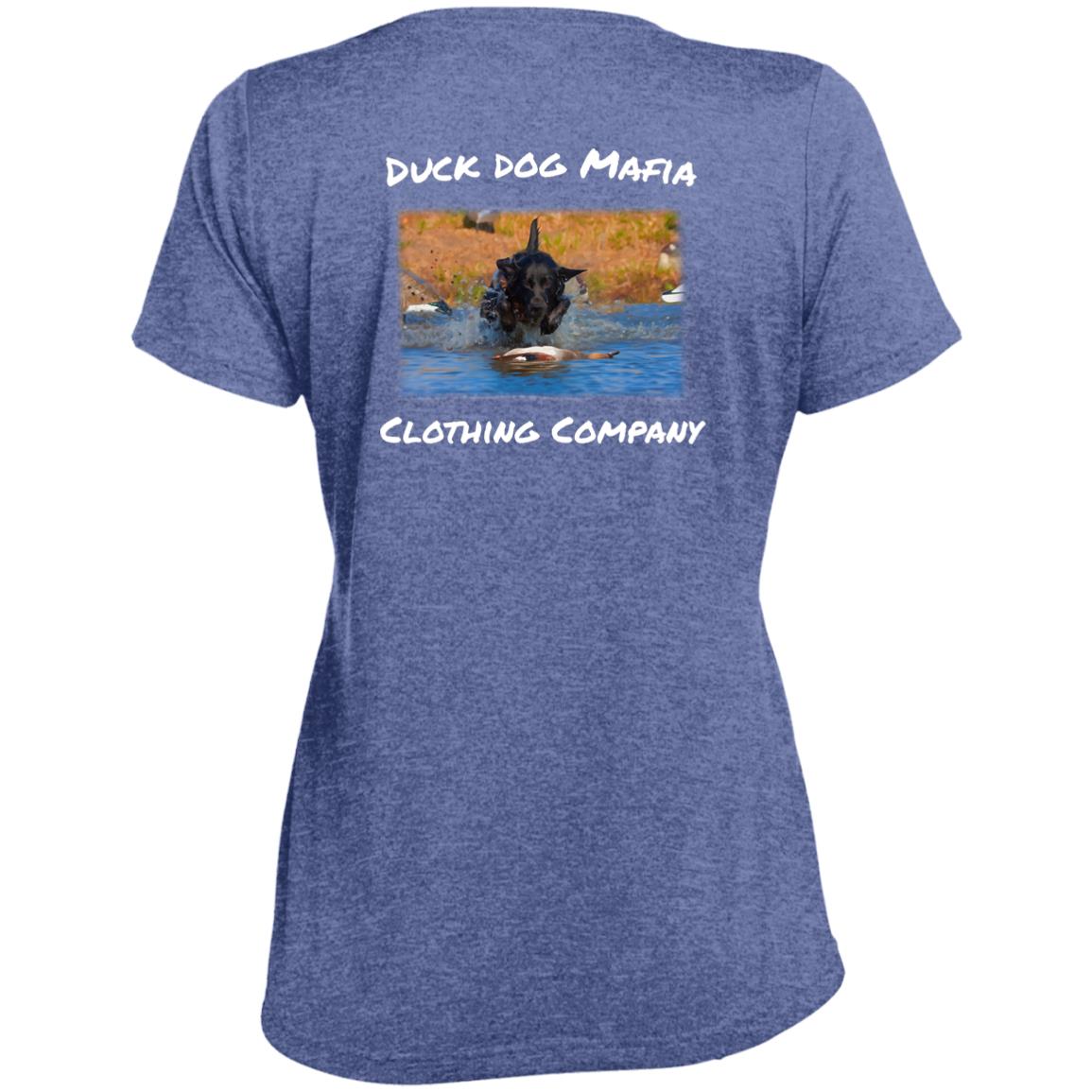 DDM WORKING lAB  LST360 Ladies' Heather Scoop Neck Performance Tee