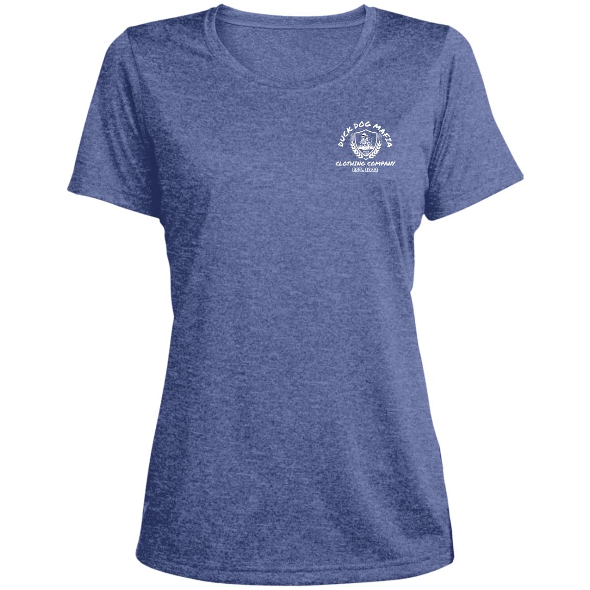 DDM WORKING lAB  LST360 Ladies' Heather Scoop Neck Performance Tee