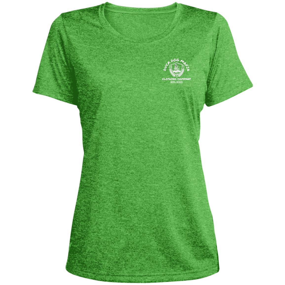 DDM WORKING lAB  LST360 Ladies' Heather Scoop Neck Performance Tee