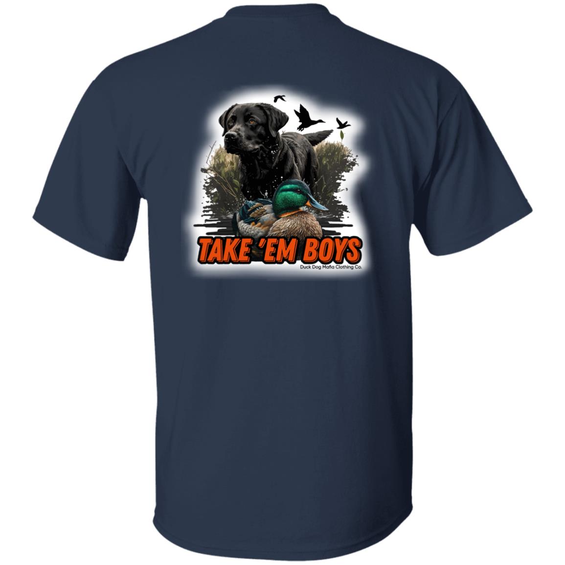 Black Lab & Decoy TAKE 'EM BOYS Full DDMCC Shield Logo