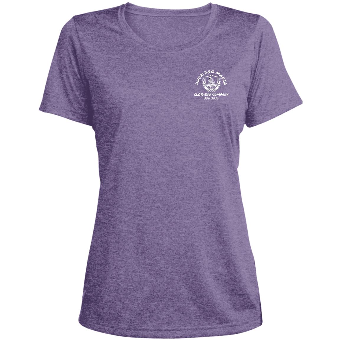 DDM WORKING lAB  LST360 Ladies' Heather Scoop Neck Performance Tee