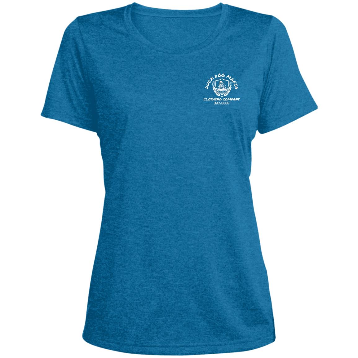 DDM WORKING lAB  LST360 Ladies' Heather Scoop Neck Performance Tee