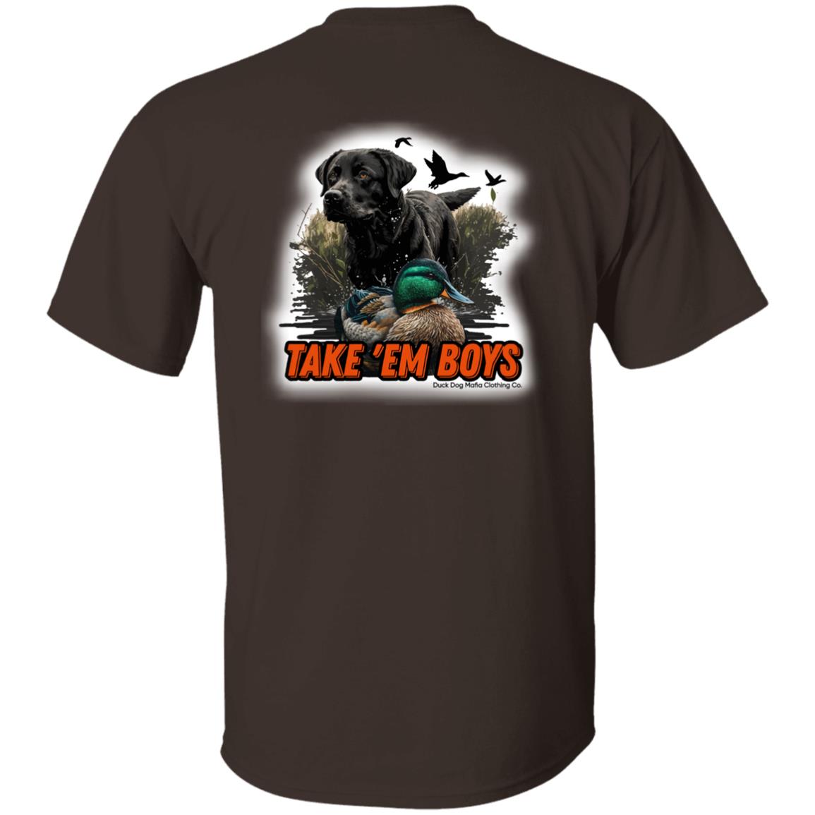 Black Lab & Decoy TAKE 'EM BOYS Full DDMCC Shield Logo