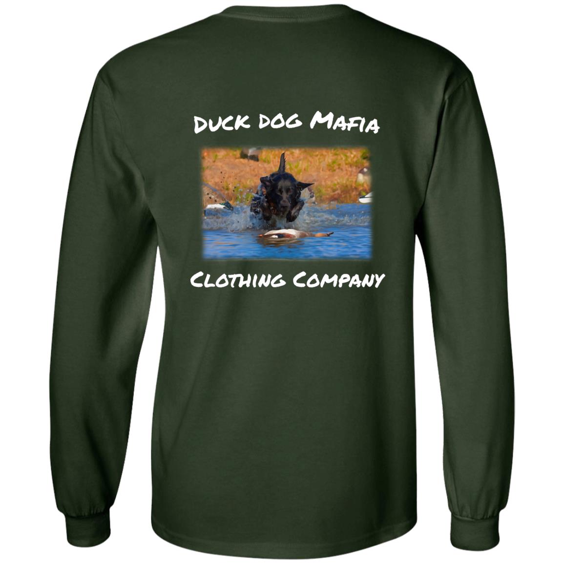 Black Lab at Work - White Letting With DDM Logo Left Chest