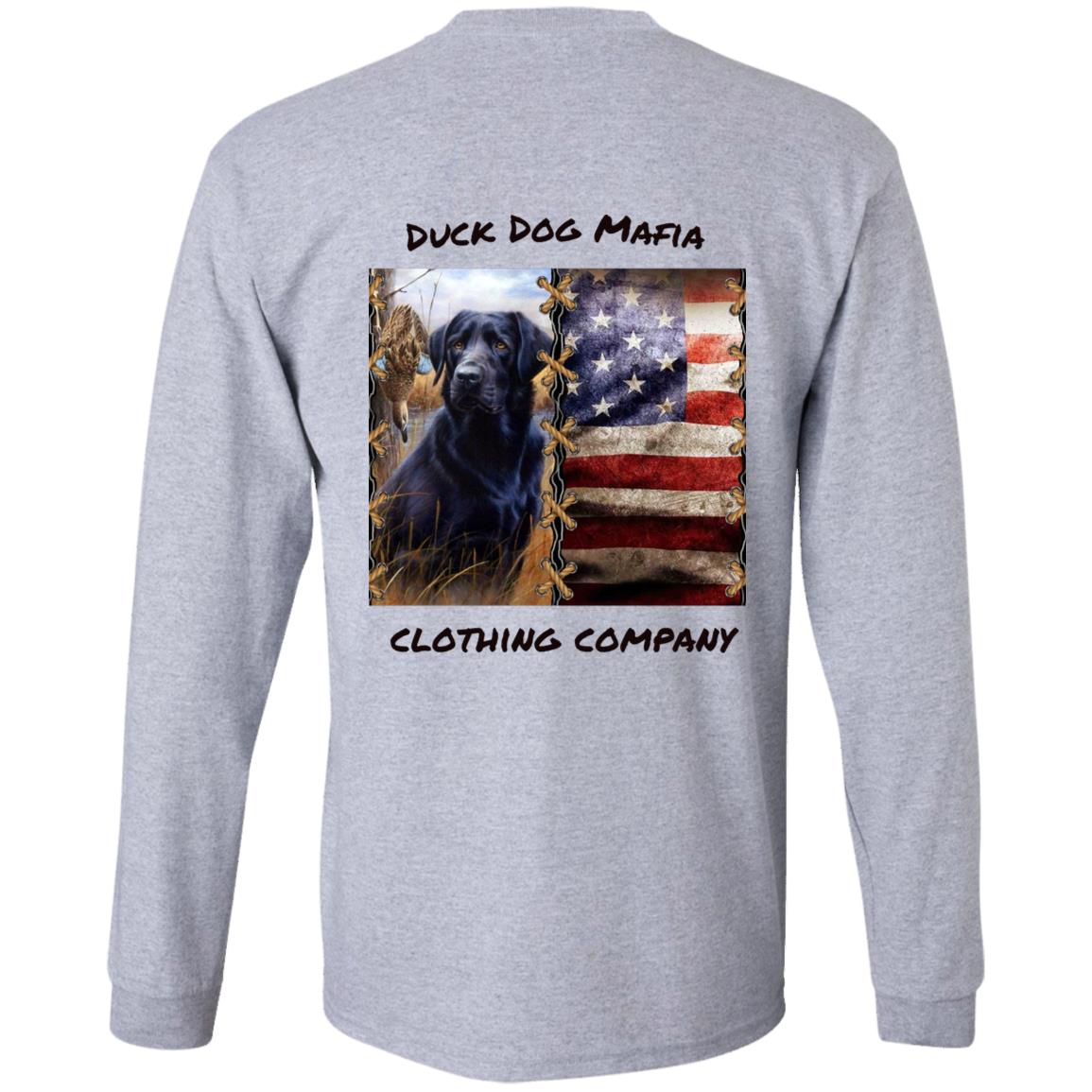 BLACK LAB / AMERICAN FLAG BLACK LETTING