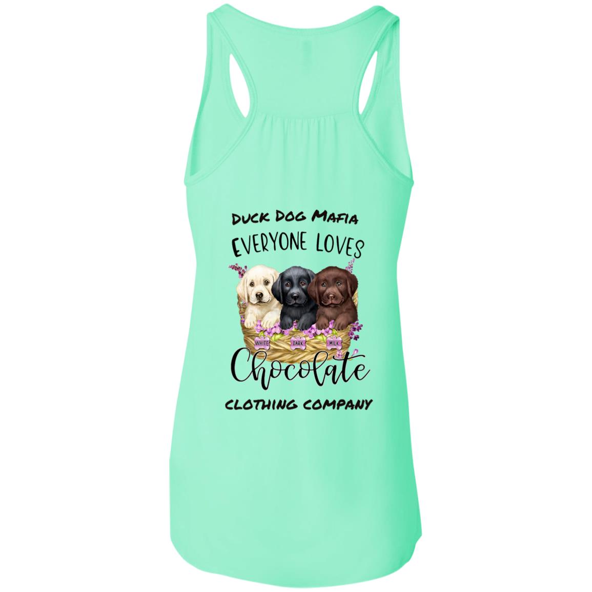 DDM EVERYONE LOVES CHOCOLATE Flowy Racerback Tank Top