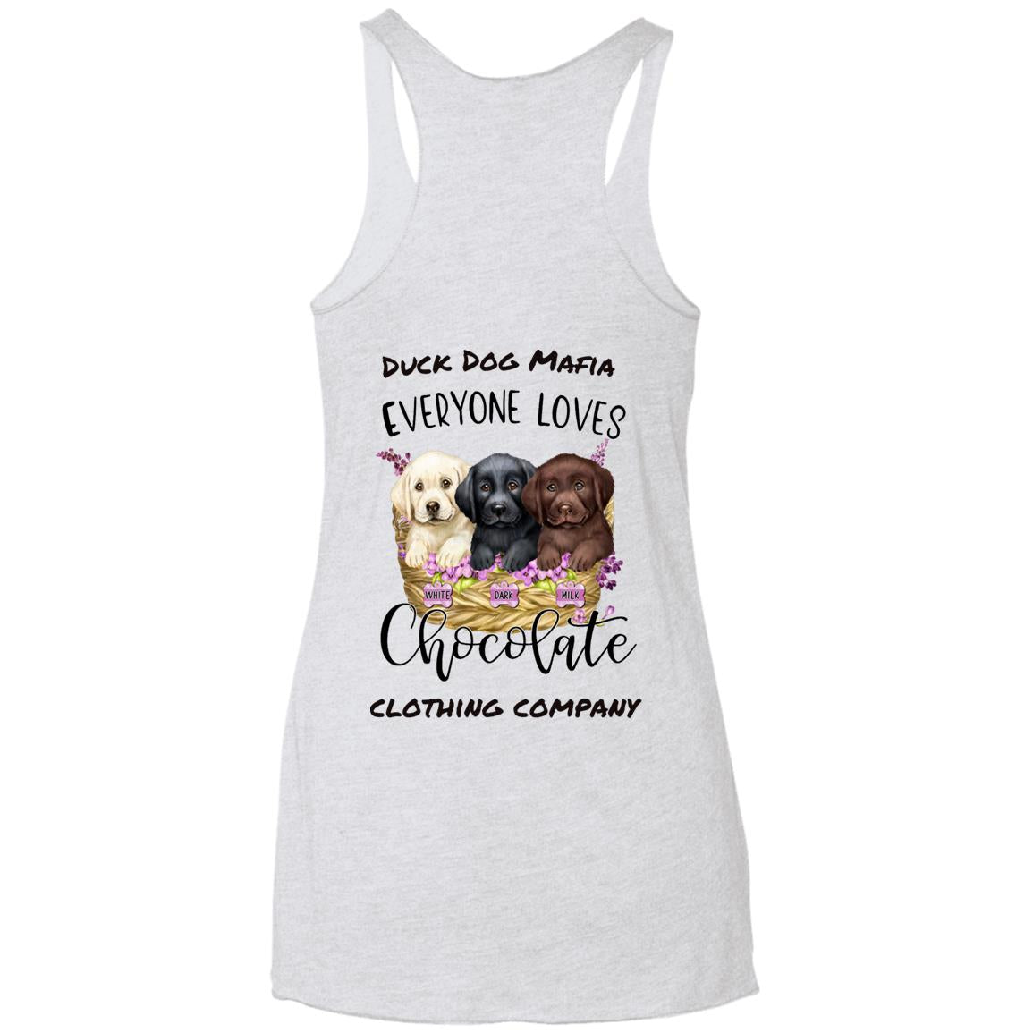 DDM EVERYONE LOVES CHOCOLATE Triblend Racerback Tank Top