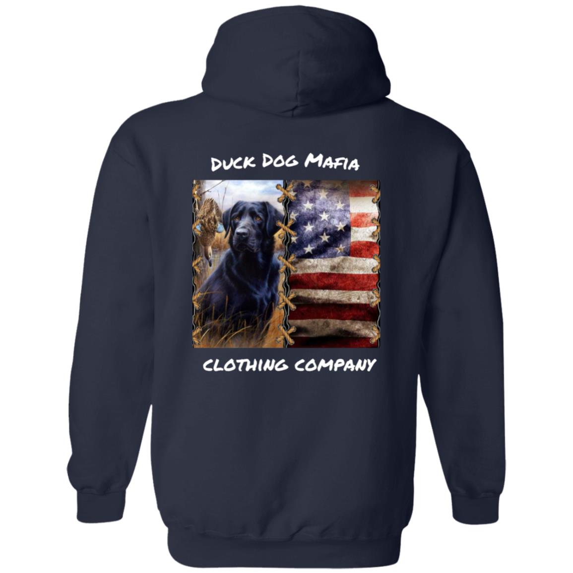 BLACK LAB / AMERICAN FLAG WHITE LETTING