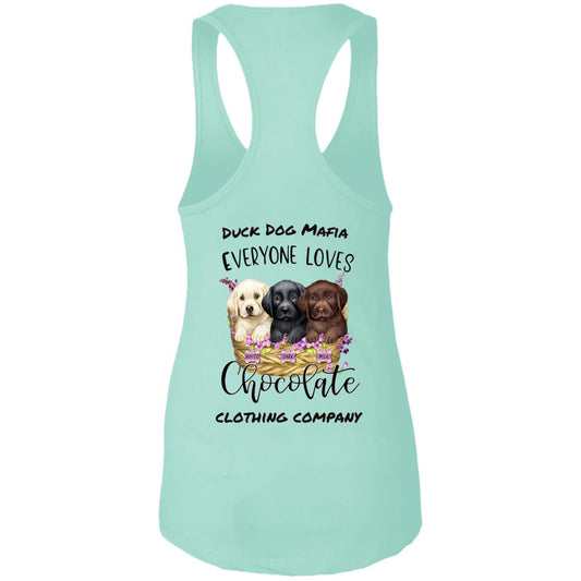 DDM EVERYONE LOVES CHOCOLATE  Ladies Ideal Racerback Tank