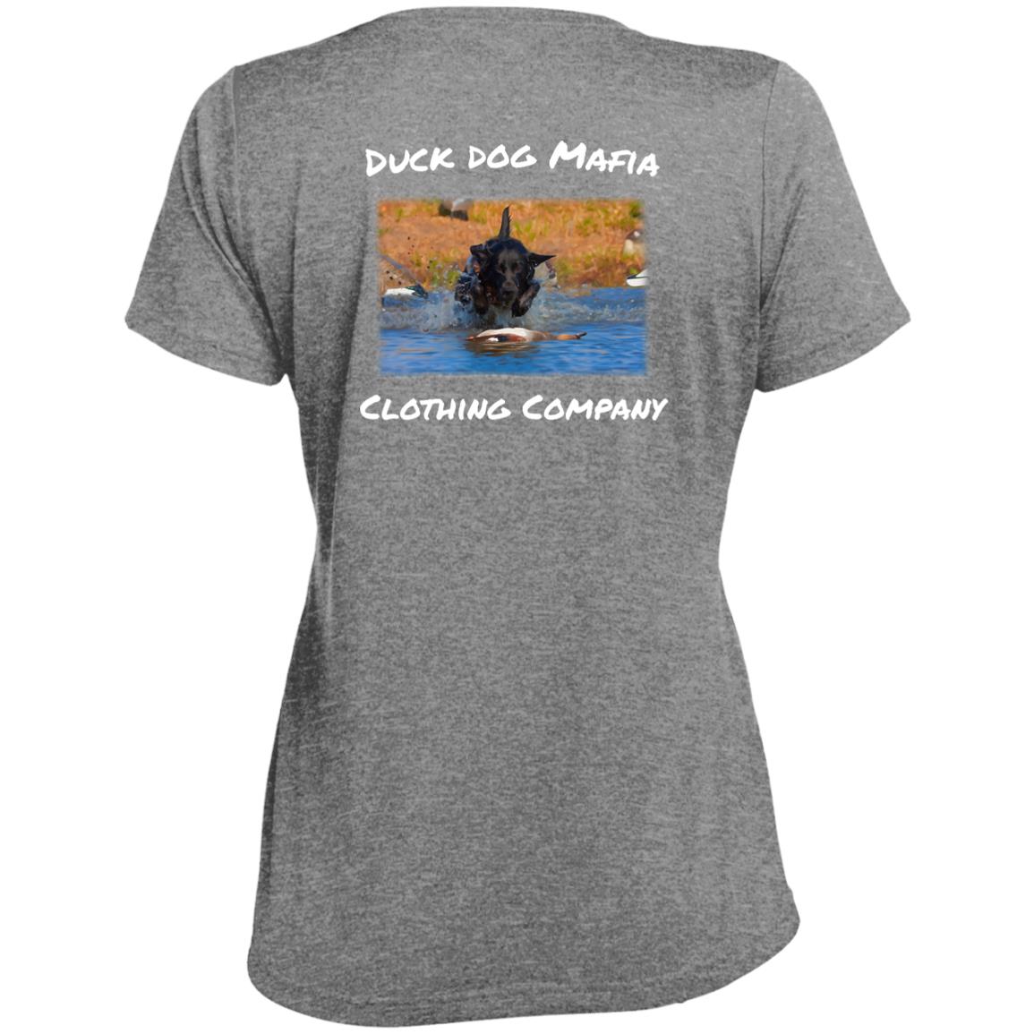DDM WORKING lAB  LST360 Ladies' Heather Scoop Neck Performance Tee