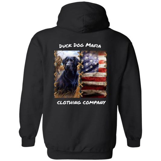 BLACK LAB / AMERICAN FLAG WHITE LETTING