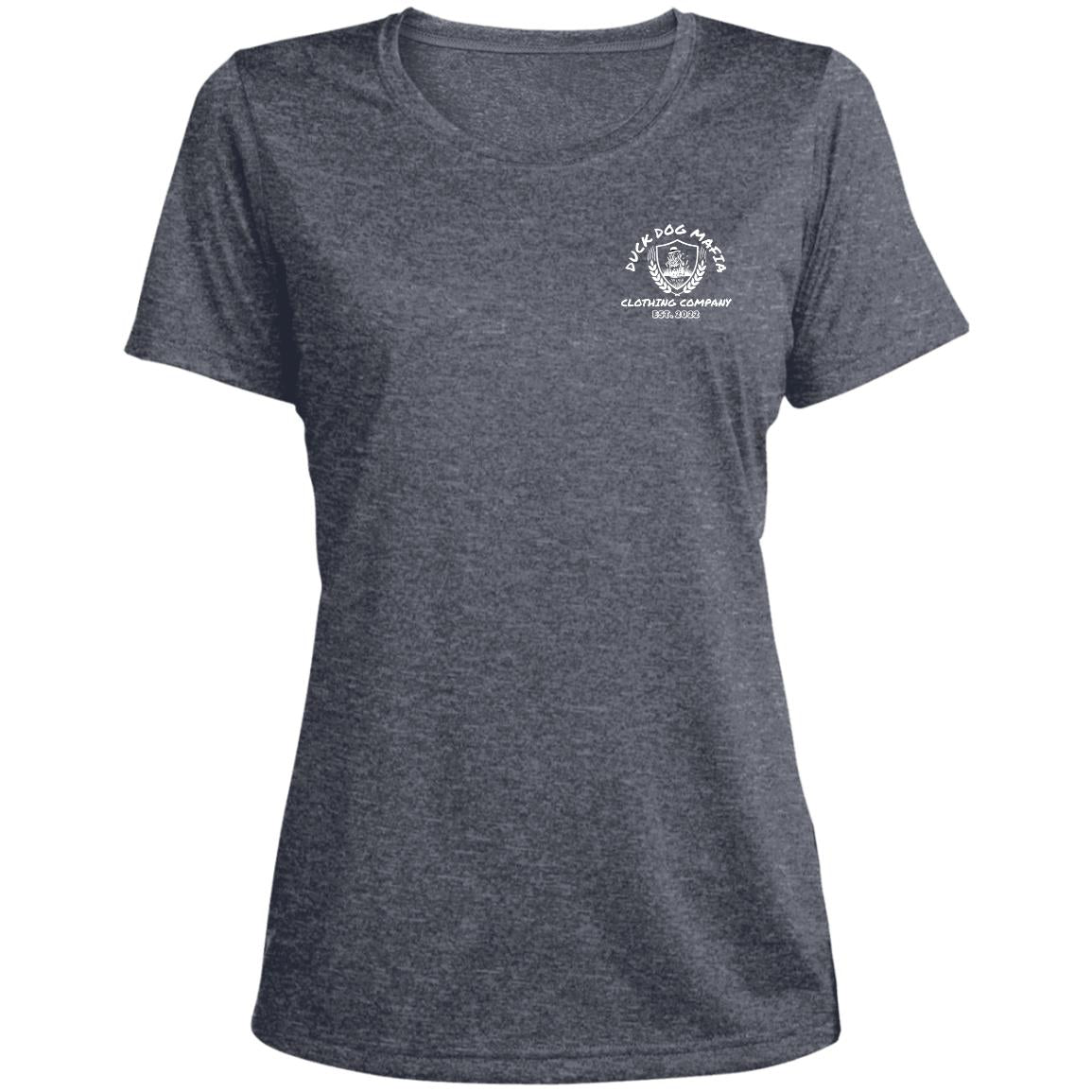 DDM WORKING lAB  LST360 Ladies' Heather Scoop Neck Performance Tee