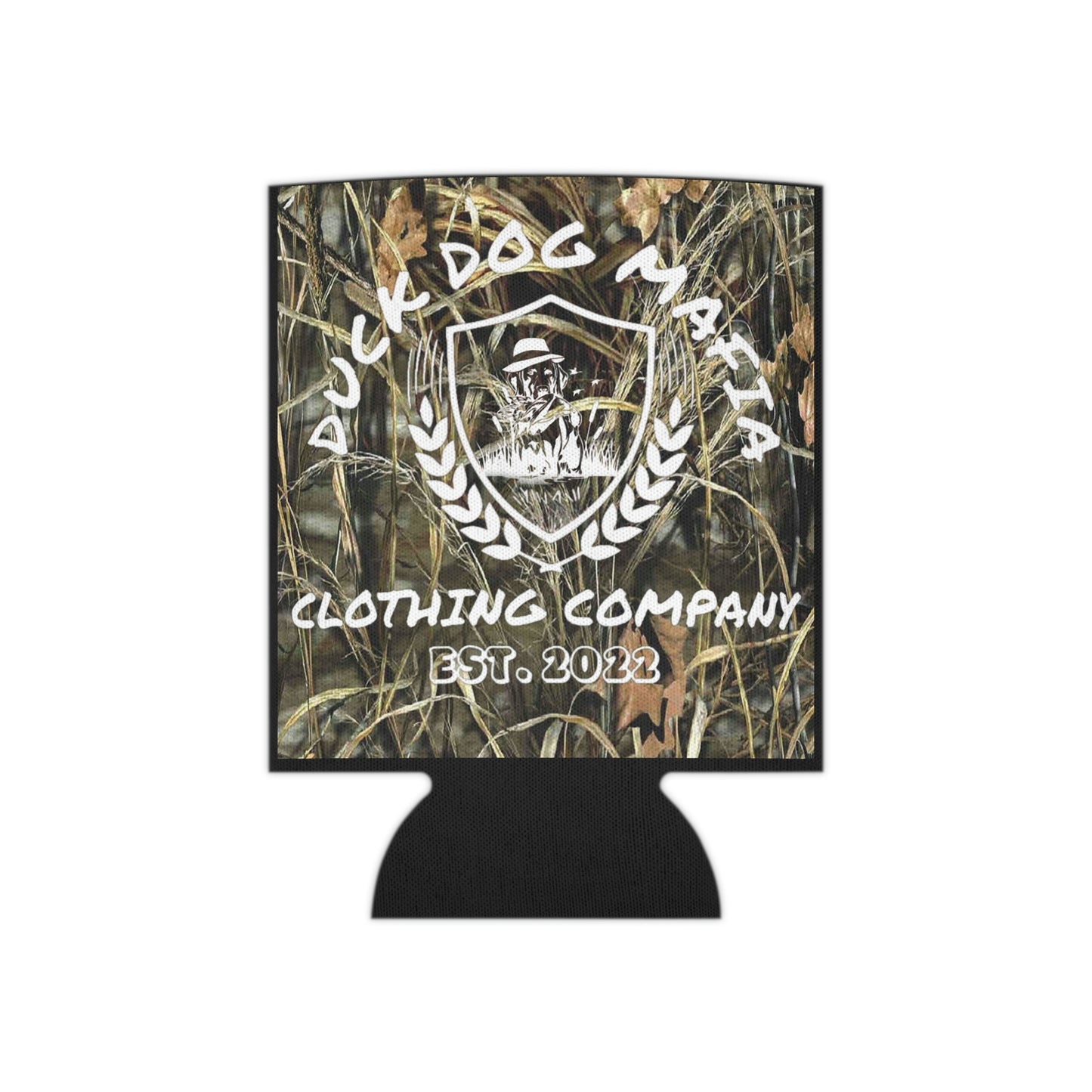 Camo Duck Dog Mafia Koozie