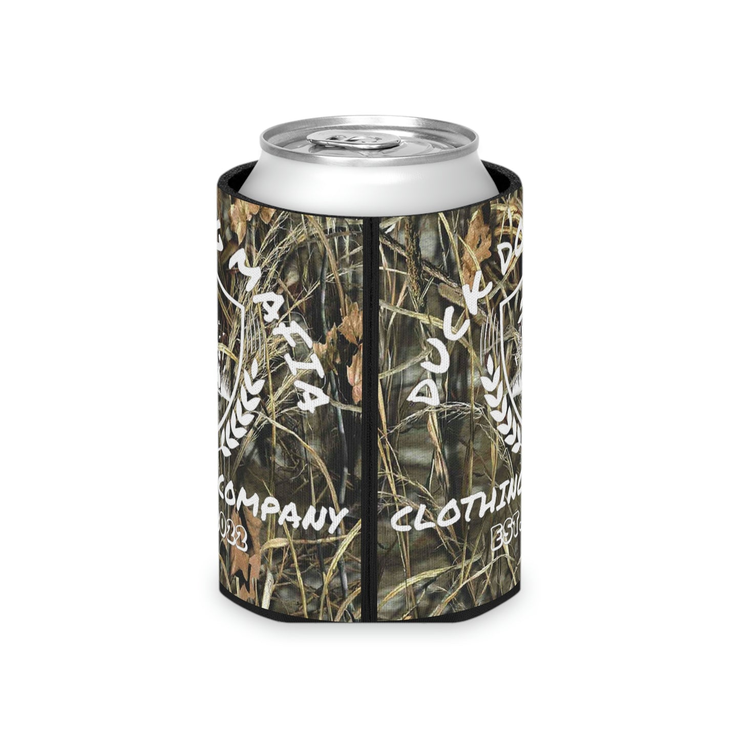 Camo Duck Dog Mafia Koozie
