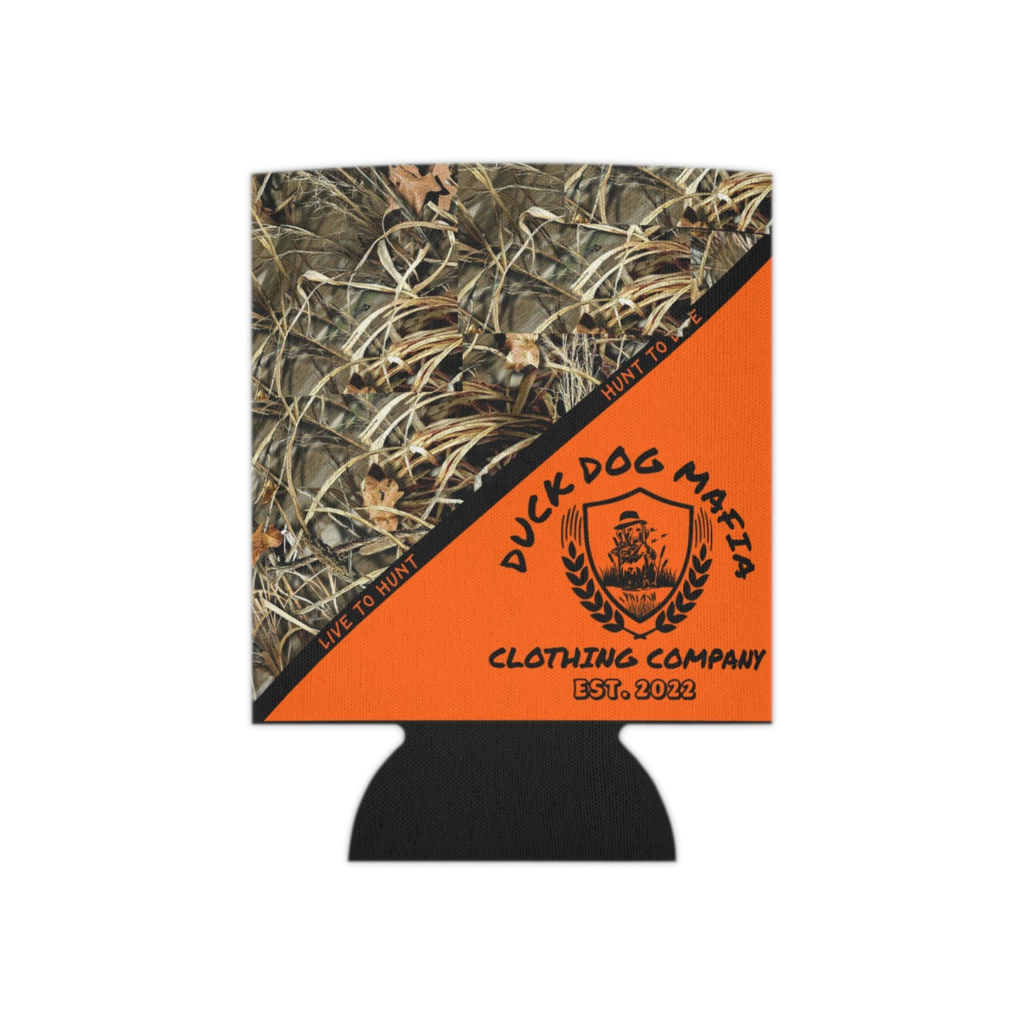 Camo/Blaze Orange Koozie