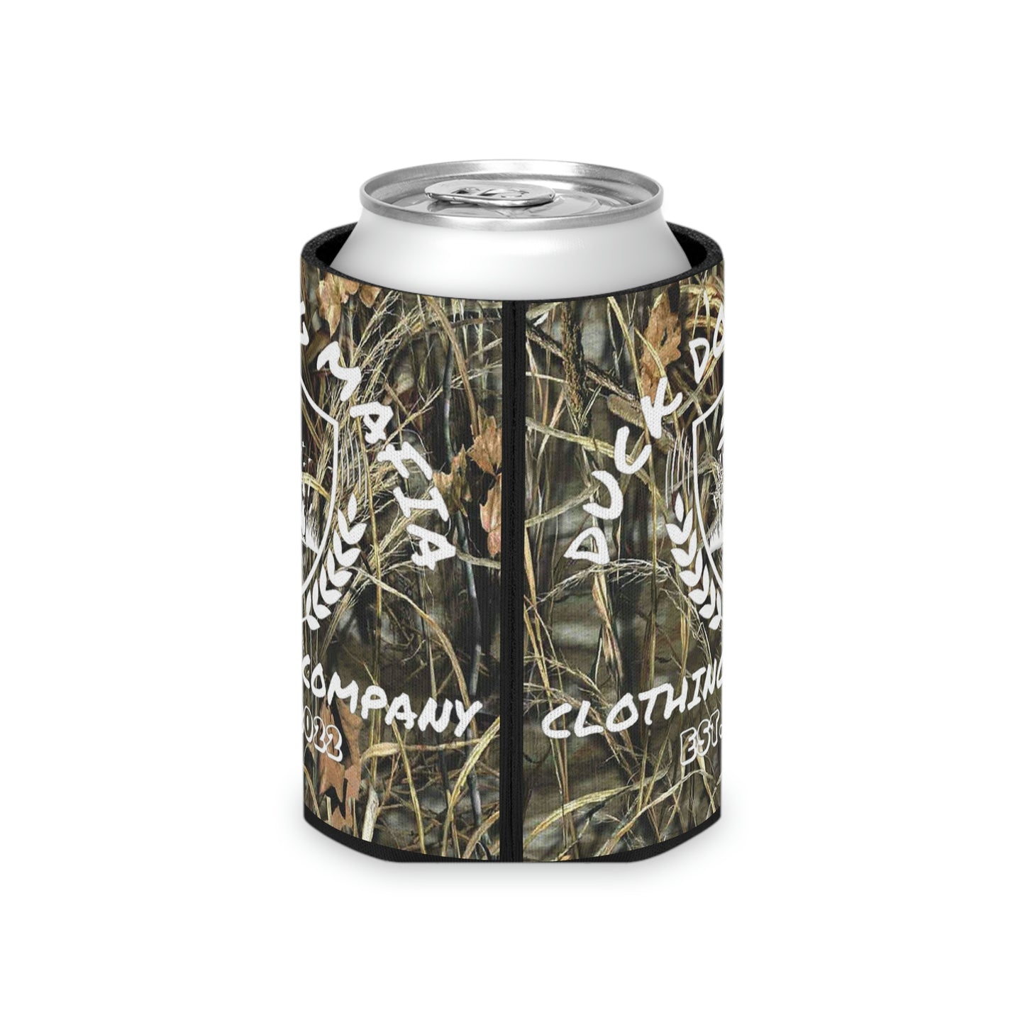 Camo Duck Dog Mafia Koozie